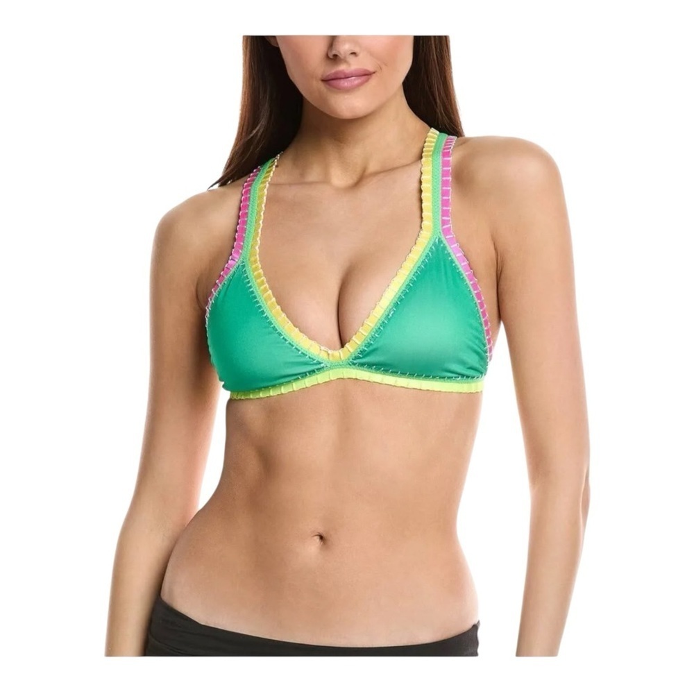 PQ x Ferrarini Multi-Trim Triangle Bikini Top NWT